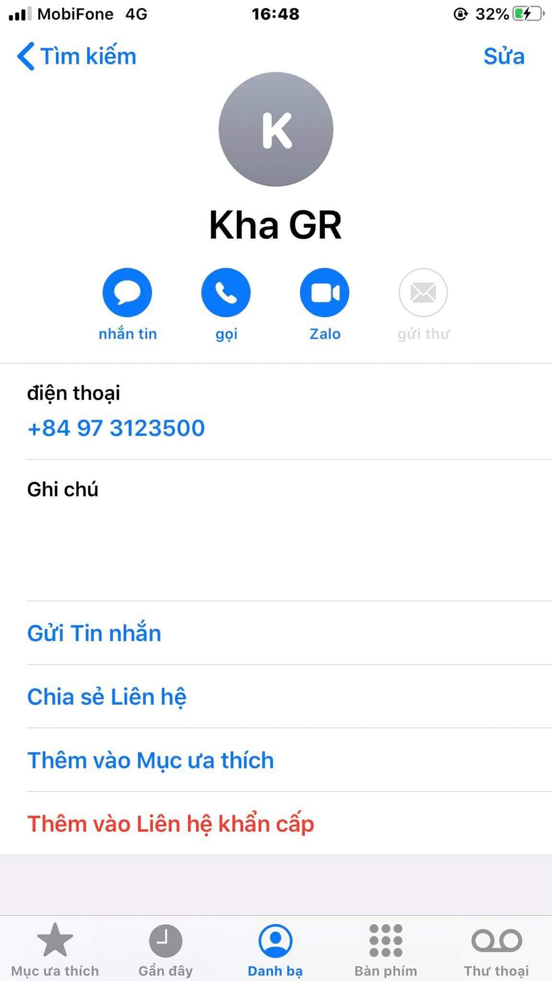 Kha - Gara khu vực sóng thần bình dương
