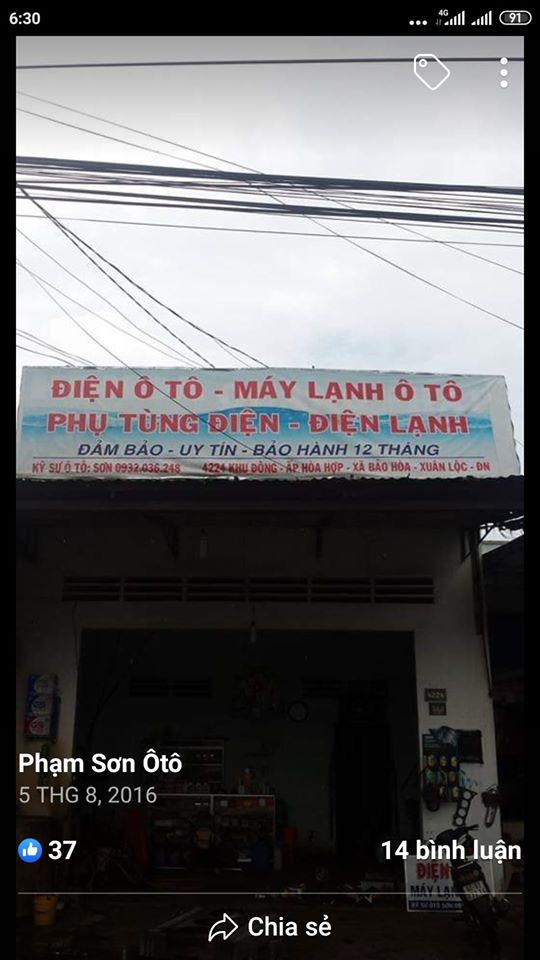 Thợ điện khu vực bảo Hòa Xuân Lộc 