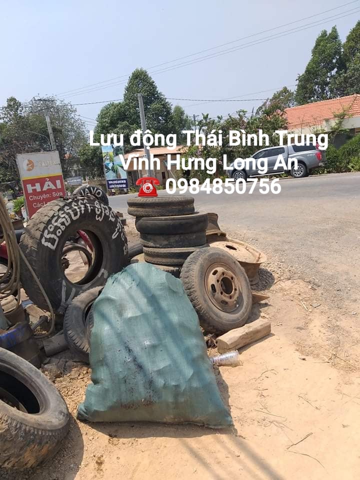 Vá vỏ lưu động 24/24, Thái Bình Trung Vĩnh Hưng Long An.