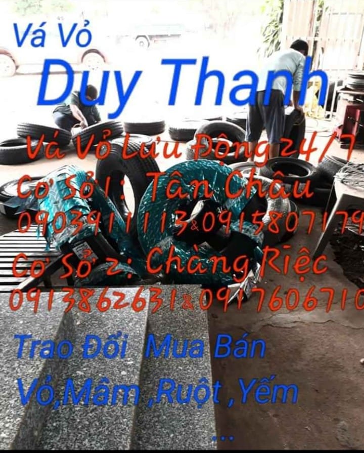 Vá vỏ kv tân châu Tây Ninh