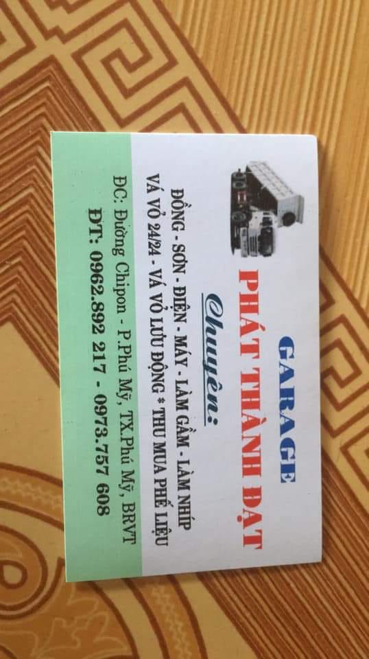 Gara Phát Thành Đạt  vá vỏ kv phú mỹ bà rịa vũng tàu