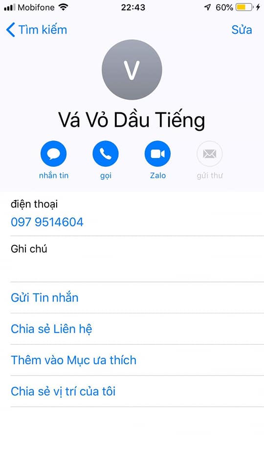  Vá vỏ khu vực Thị trấn dầu tiếng